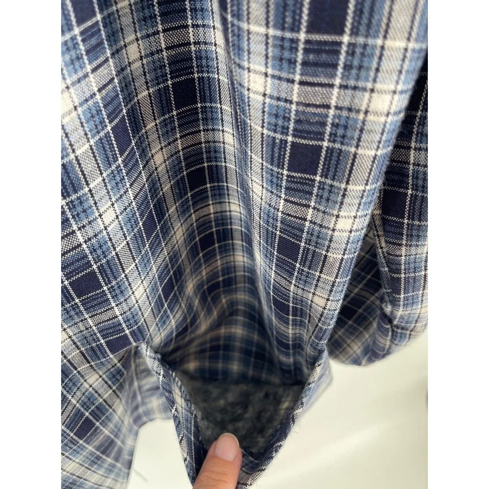 Willow Bay Plaid Blazer Mens Medium Blue Excellent Checkered Single Button Coat